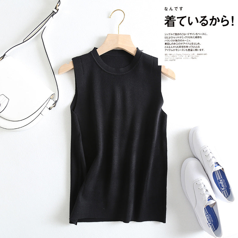 Women Vest Slim Fit Slimming Thin Knitted Vest