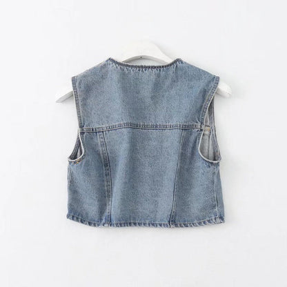 Women Vest Retro Sleeveless Slim Fit
