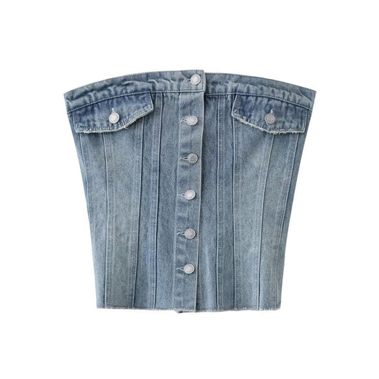 Women Vest Skinny Short Vest