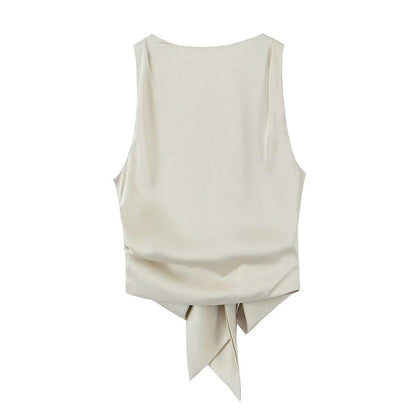 Women Vest Sexy Backless Temperament