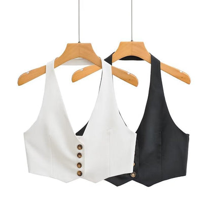 Women Vest Single-Breasted Vest