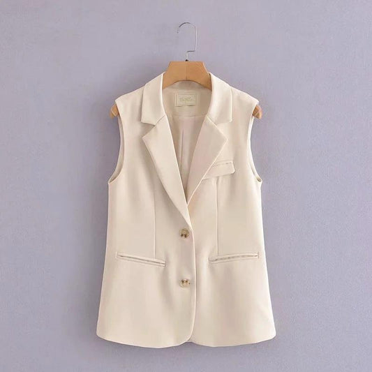 Women Vest Suit Vest Commuter Loose
