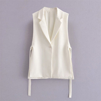 Women Vest Stylish Graceful Simple Suit Vest