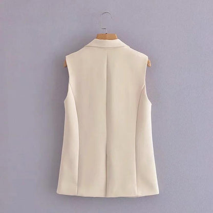 Women Vest Suit Vest Commuter Loose