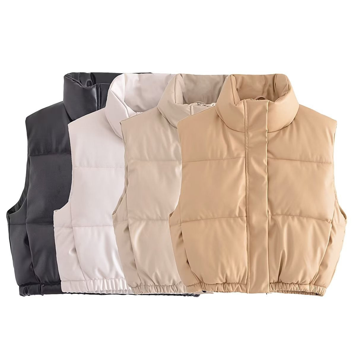 Women Vest PU Leather Vest Fashion Camisole