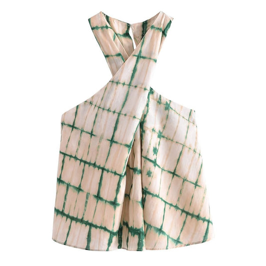 Women Vest Pleated Design Short Vest