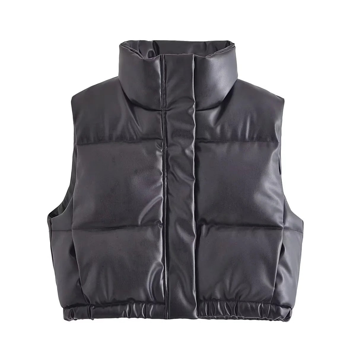 Women Vest PU Leather Vest Fashion Camisole