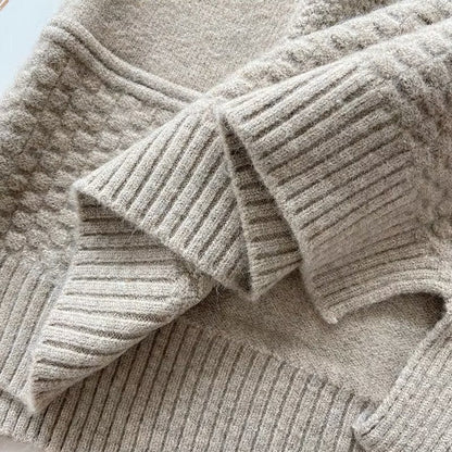 Women Vest Retro Simple Loose Knit